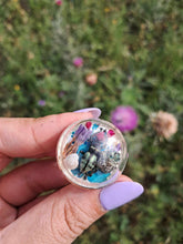 Load image into Gallery viewer, Real Jewel Weevil Terrarium statement ring
