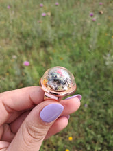 Load image into Gallery viewer, Real Jewel Weevil Terrarium statement ring
