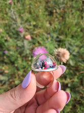 Load image into Gallery viewer, Real Jewel Weevil Terrarium statement ring
