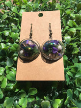 Load image into Gallery viewer, Real Dogbane Beetle terrarium earrings
