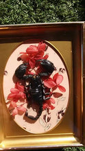 Cargar y reproducir el video en el visor de la galería, Real black scorpion framed art
