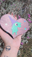 Load and play video in Gallery viewer, Hand painted frog witch heart
