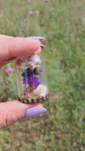 Load and play video in Gallery viewer, Real mason bee terrarium necklace ethically sourced
