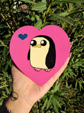 Lade das Bild in den Galerie-Viewer, Hand painted penguin heart shaped trinket box
