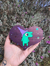 Load image into Gallery viewer, Hand painted frog witch heart
