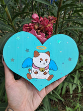 गैलरी व्यूवर में इमेज लोड करें, Hand painted kitty angel heart
