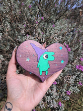 Load image into Gallery viewer, Hand painted frog witch heart
