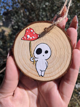 Load image into Gallery viewer, Hand painted wood slice ornaments
