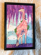 Load image into Gallery viewer, Mushroom Giraffe original psychedelic art by Hallucinogenius
