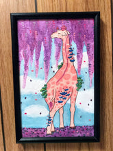 Load image into Gallery viewer, Mushroom Giraffe original psychedelic art by Hallucinogenius
