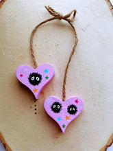 Load image into Gallery viewer, Super cute hand painted wooden heart decor anime gift
