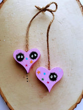 Load image into Gallery viewer, Super cute hand painted wooden heart decor anime gift
