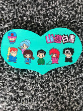 Cargar imagen en el visor de la galería, Hand Painted Anime Chibi wall decor wooden heart
